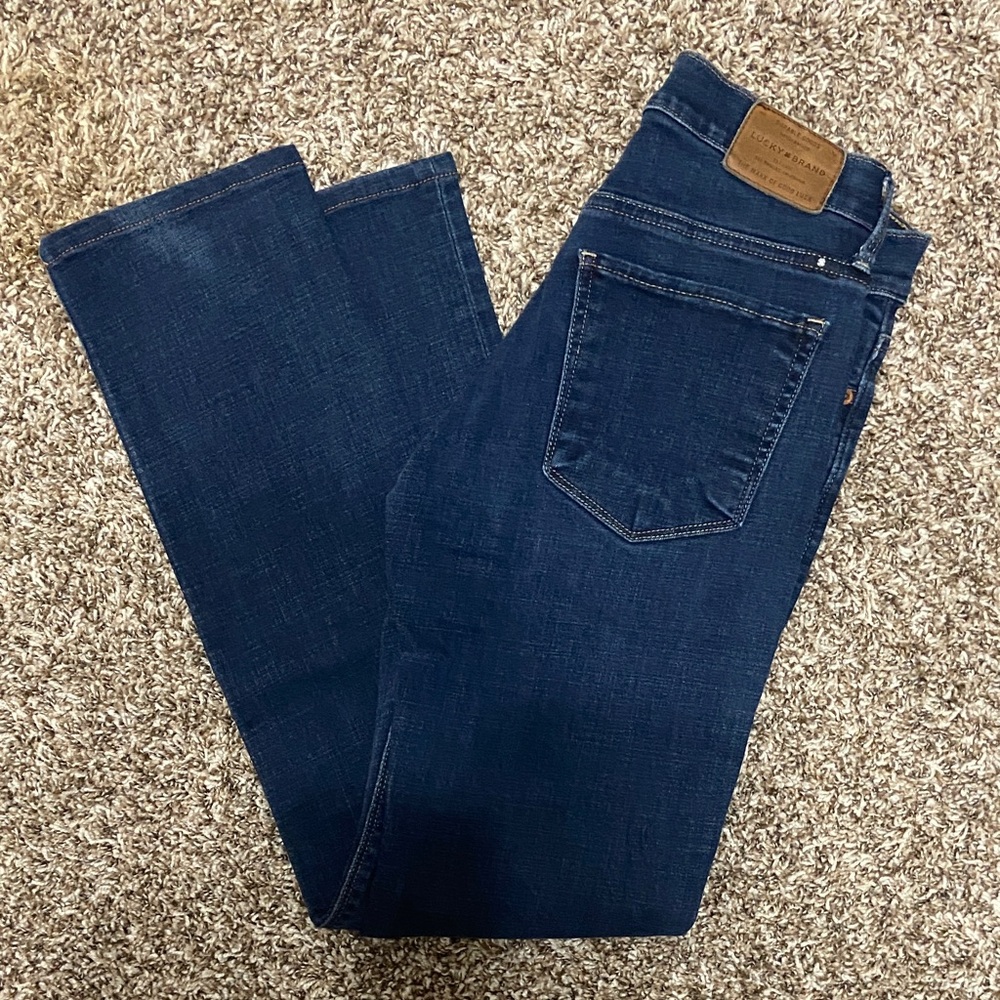 Lucky Brand Dark Indigo Straight Leg Jeans
